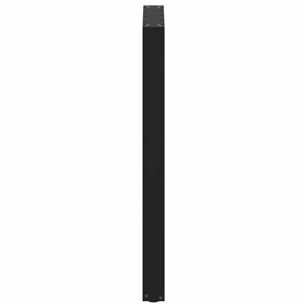 vidaXL Picioare de masă de bar în formă de U, 2 buc., negru, 60 x (100-101) cm, oțel