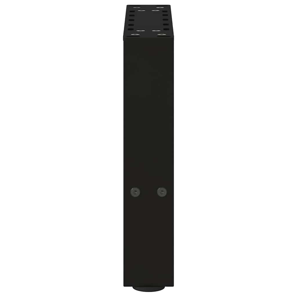 vidaXL Picioare pentru măsuță de cafea, negru, 2 buc., 30x(30-31) cm, oțel