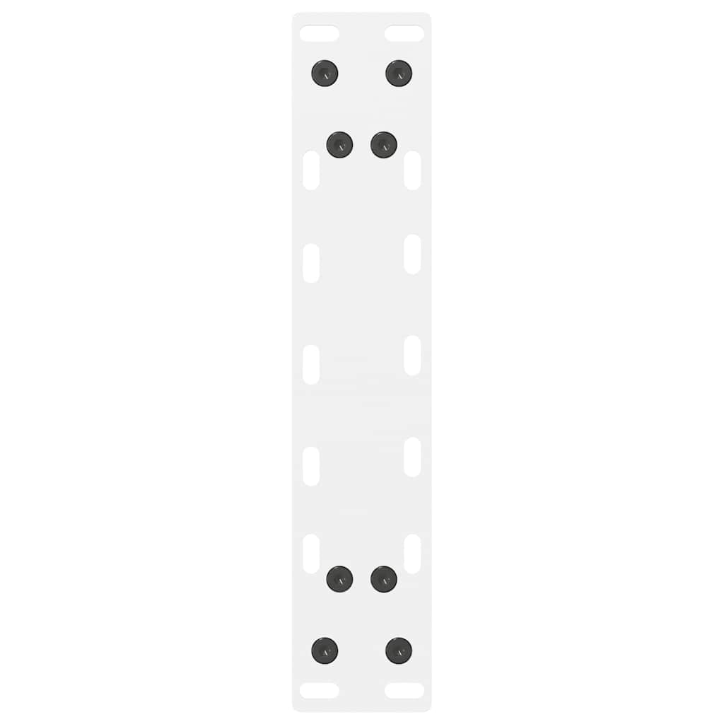vidaXL Picioare pentru măsuță de cafea, albe, 2 buc., 30x(30-31) cm, oțel vidaXL Picioare pentru măsuță de cafea, albe, 2 buc., 30x(30-31) cm, oțel