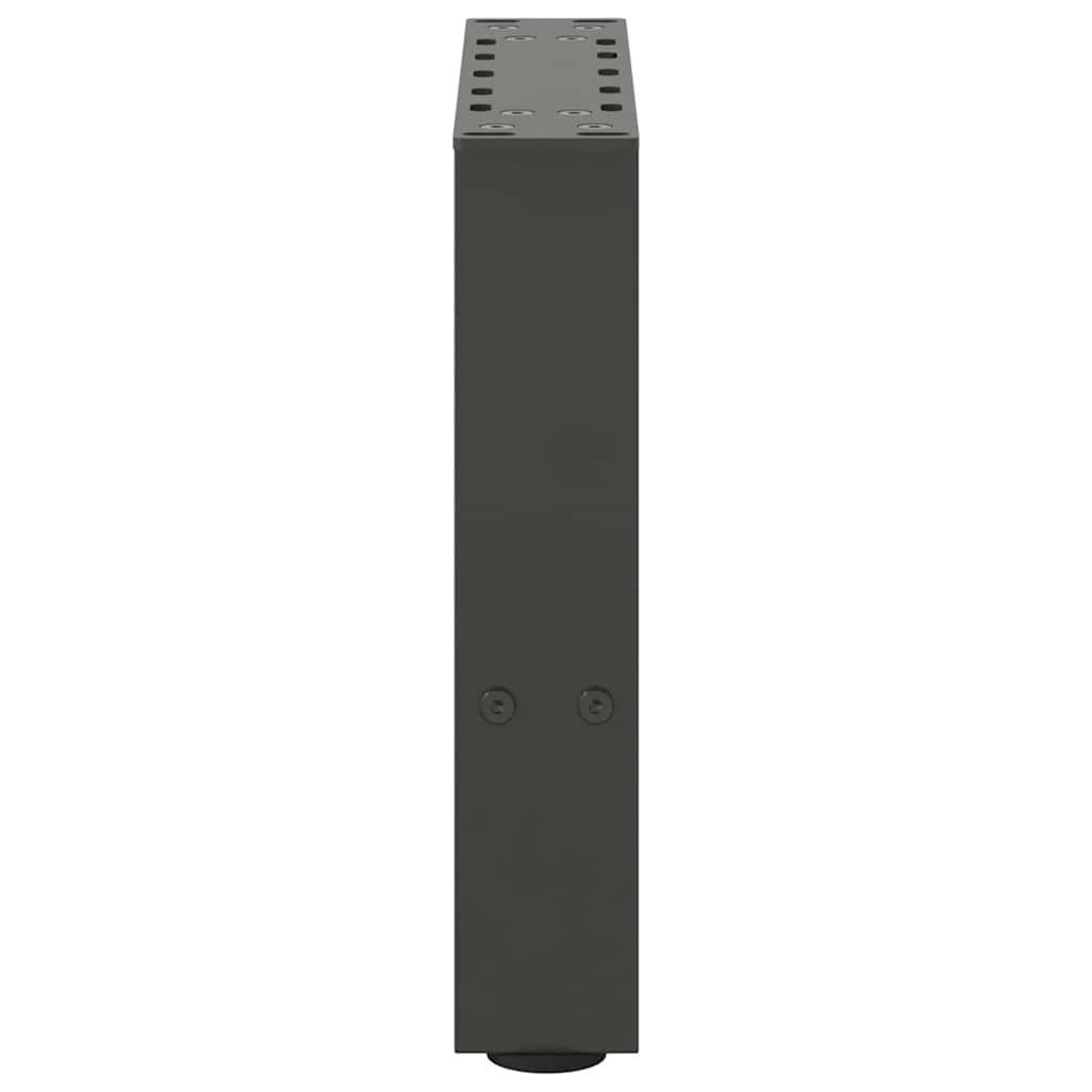 vidaXL Picioare pentru măsuță de cafea antracit, 2 buc., 30x(30-31) cm, oțel