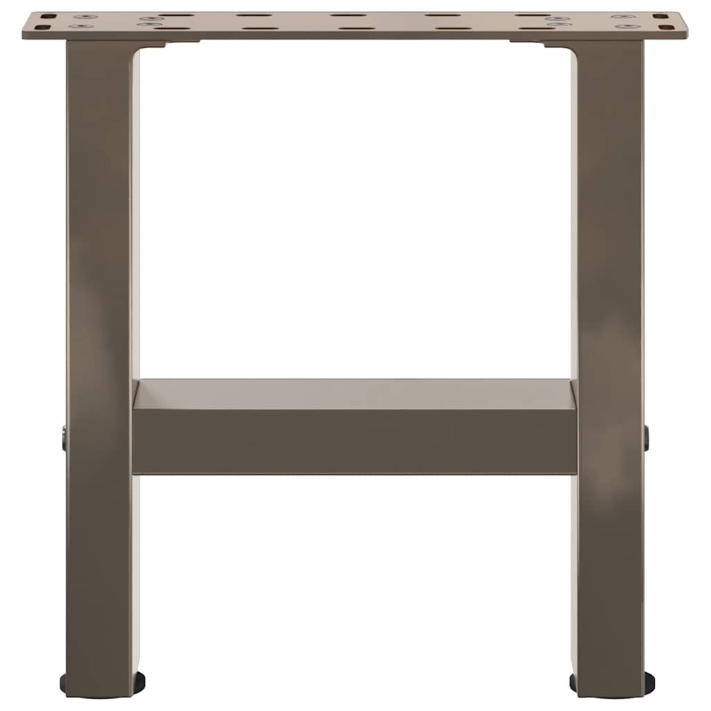 vidaXL Picioare pentru măsuță de cafea, oțel natural, 2 buc., 30x(30-31) cm, oțel vidaXL Picioare pentru măsuță de cafea, oțel natural, 2 buc., 30x(30-31) cm, oțel