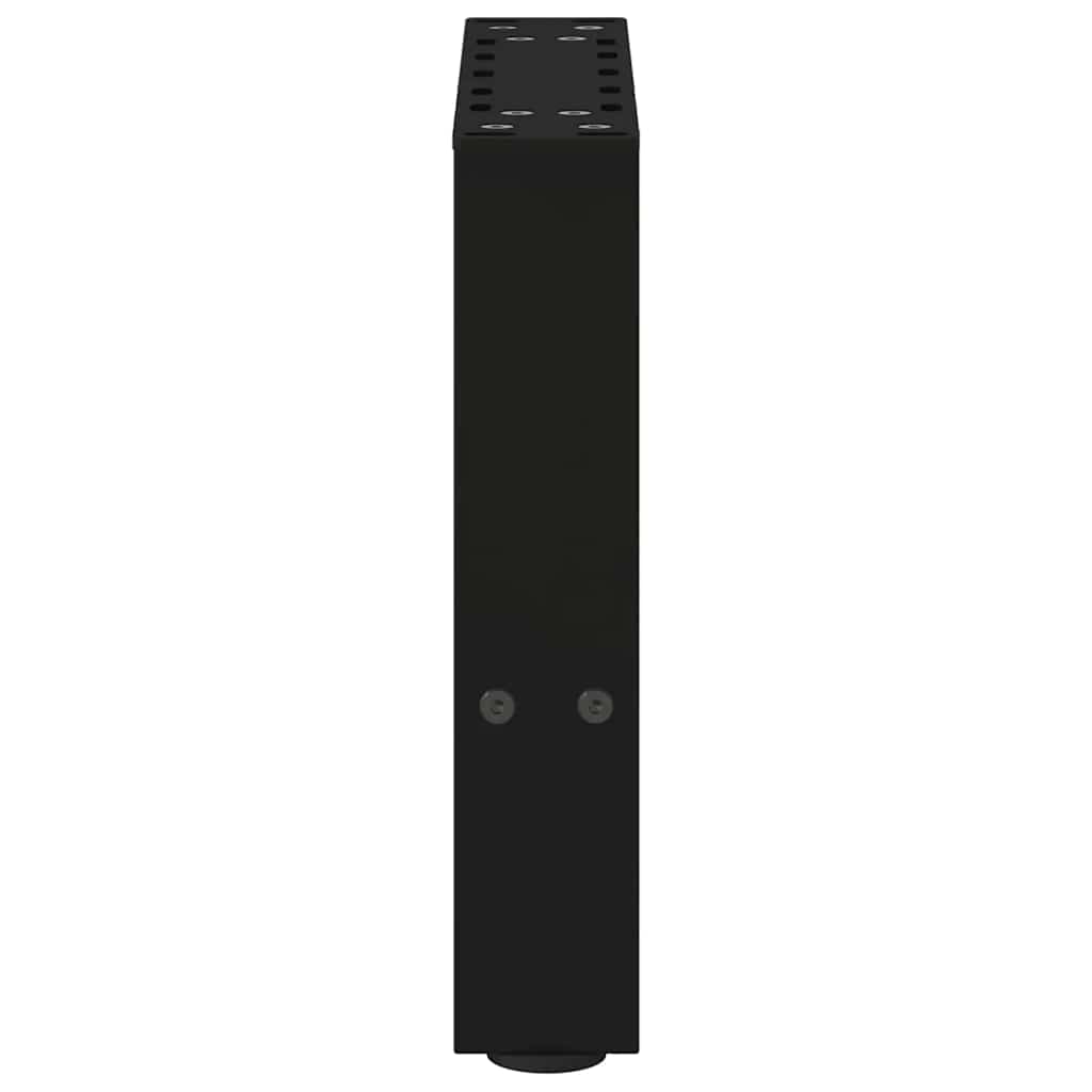 vidaXL Picioare pentru măsuță de cafea, negru, 2 buc., 40x(30-31) cm, oțel vidaXL Picioare pentru măsuță de cafea, negru, 2 buc., 40x(30-31) cm, oțel