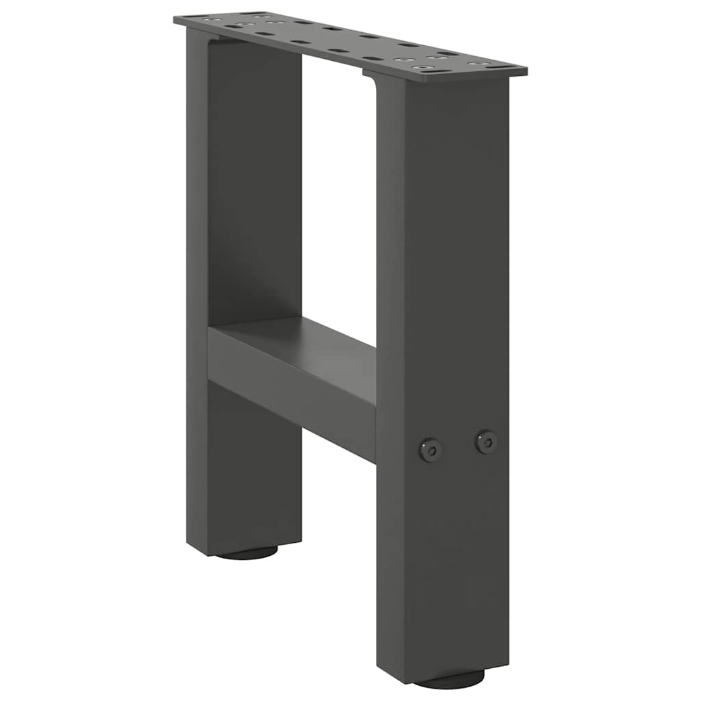 vidaXL Picioare pentru măsuță de cafea antracit, 2 buc., 40x(30-31) cm, oțel vidaXL Picioare pentru măsuță de cafea antracit, 2 buc., 40x(30-31) cm, oțel