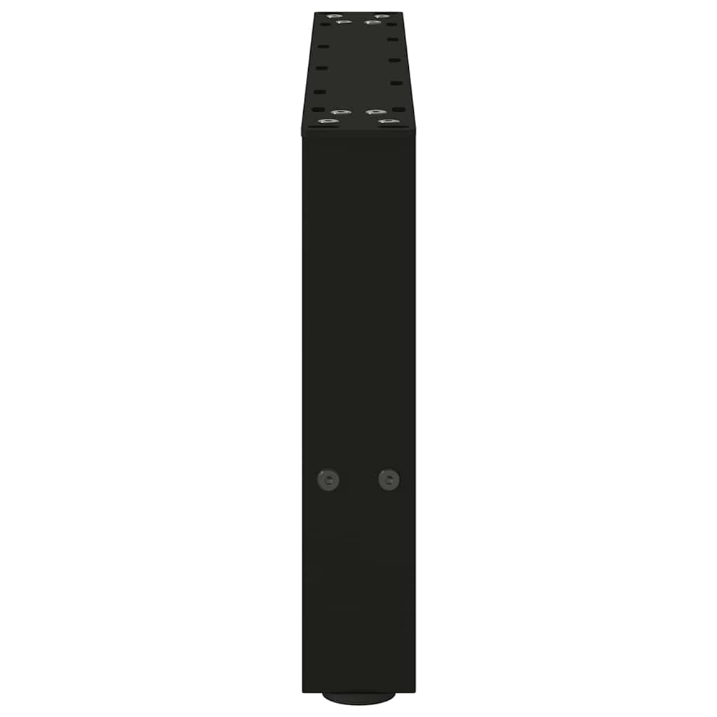 vidaXL Picioare pentru măsuță de cafea, negru, 2 buc., 50x(30-31) cm, oțel vidaXL Picioare pentru măsuță de cafea, negru, 2 buc., 50x(30-31) cm, oțel