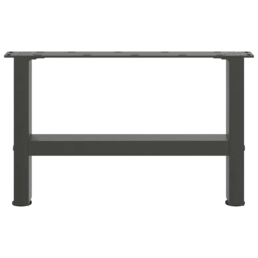 vidaXL Picioare pentru măsuță de cafea antracit, 2 buc., 50x(30-31) cm, oțel