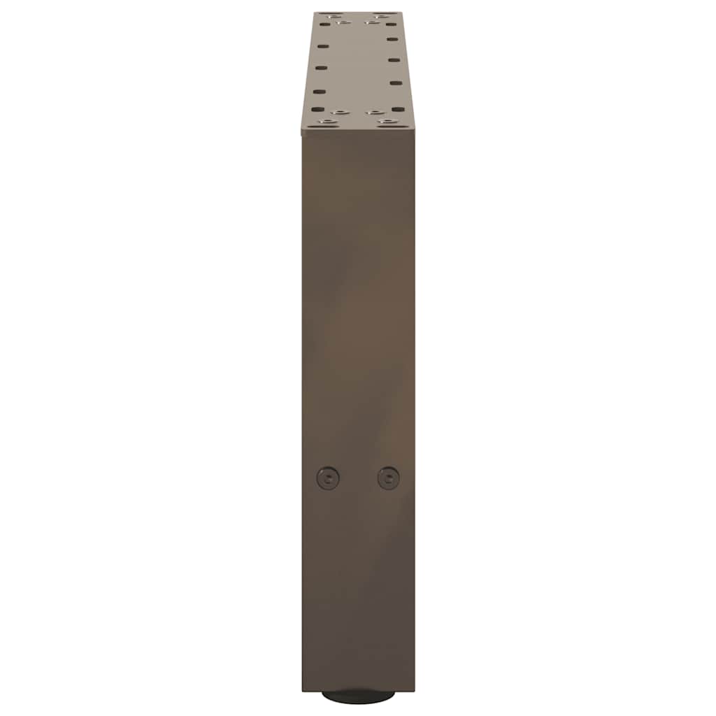 vidaXL Picioare pentru masă de cafea, oțel natural, 2 buc., 50x(30-31) cm