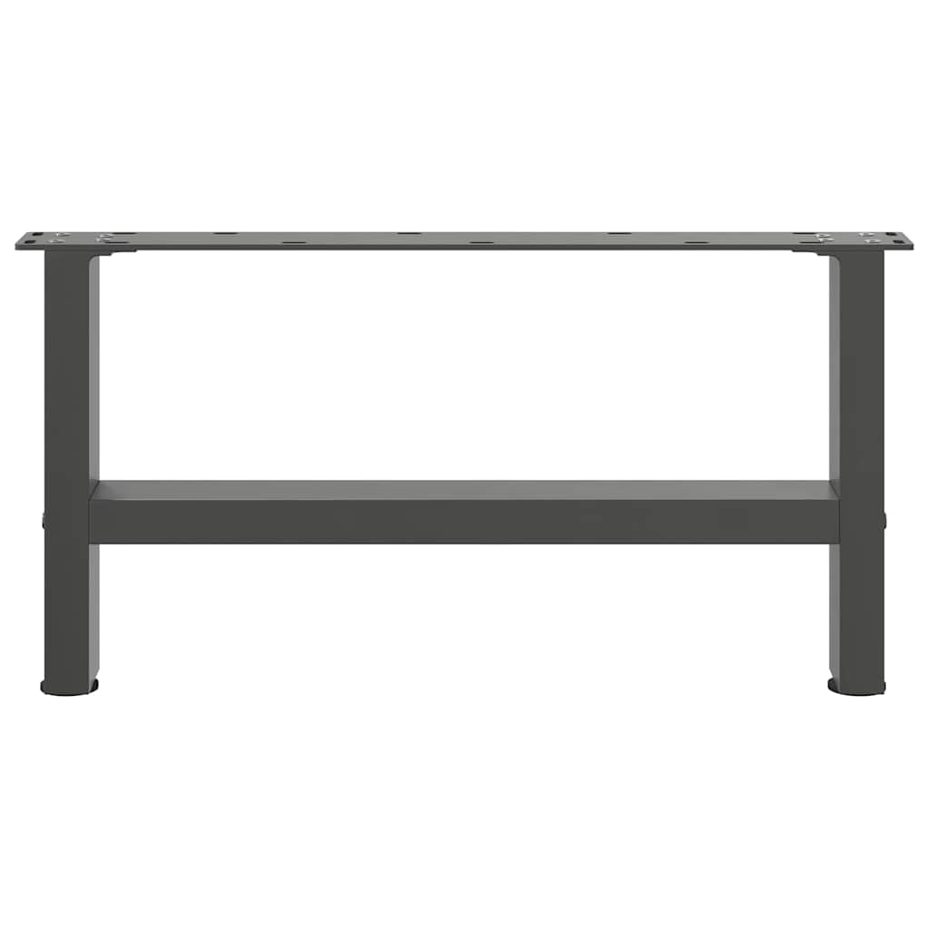vidaXL Picioare pentru măsuță de cafea antracit, 2 buc., 60x(30-31) cm, oțel