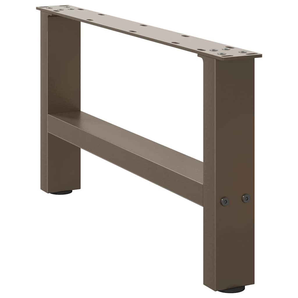 vidaXL Picioare pentru măsuță de cafea, oțel natural, 2 buc., 60x(30-31) cm, oțel vidaXL Picioare pentru măsuță de cafea, oțel natural, 2 buc., 60x(30-31) cm, oțel