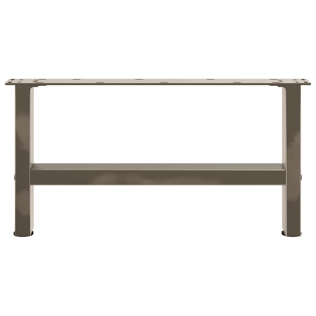 vidaXL Picioare pentru măsuță de cafea, oțel natural, 2 buc., 60x(30-31) cm, oțel vidaXL Picioare pentru măsuță de cafea, oțel natural, 2 buc., 60x(30-31) cm, oțel