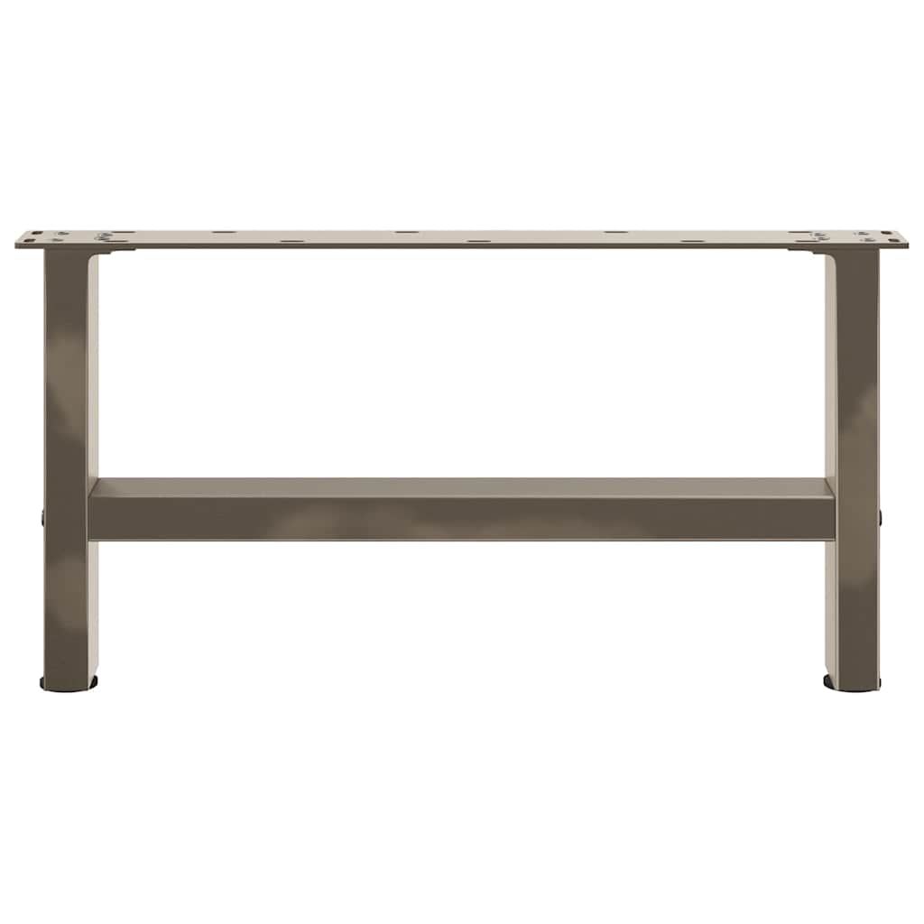 vidaXL Picioare pentru măsuță de cafea, oțel natural, 2 buc., 60x(30-31) cm, oțel vidaXL Picioare pentru măsuță de cafea, oțel natural, 2 buc., 60x(30-31) cm, oțel