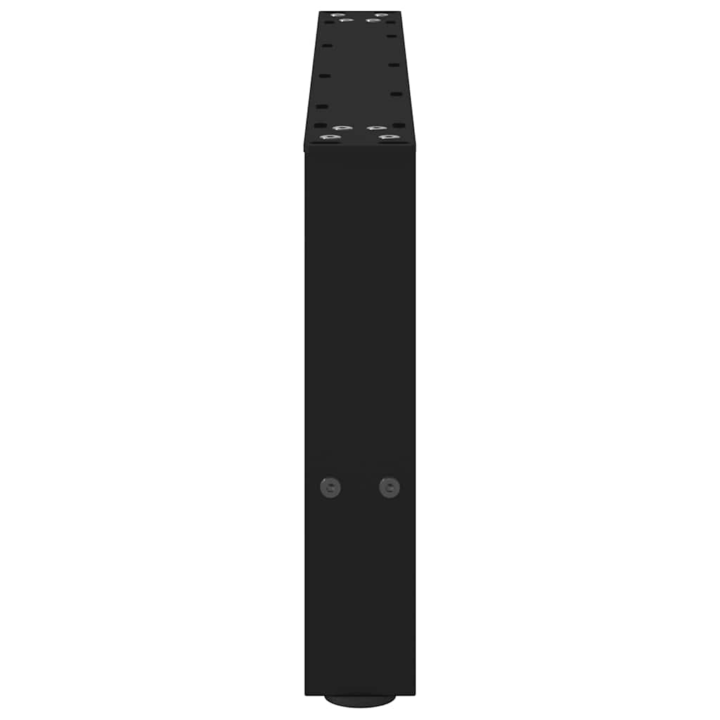 vidaXL Picioare pentru măsuță de cafea, negru, 2 buc., 70x(30-31) cm, oțel vidaXL Picioare pentru măsuță de cafea, negru, 2 buc., 70x(30-31) cm, oțel