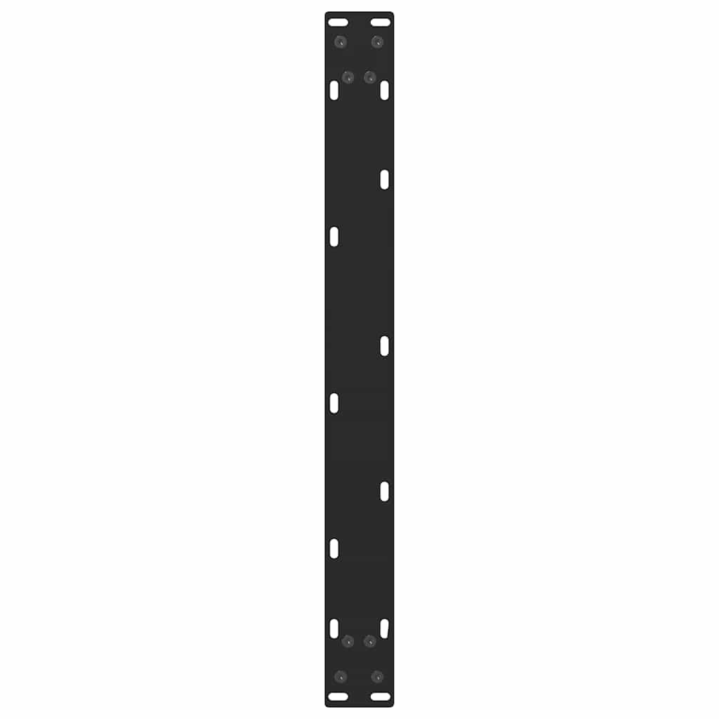 vidaXL Picioare pentru măsuță de cafea, negru, 2 buc., 70x(30-31) cm, oțel vidaXL Picioare pentru măsuță de cafea, negru, 2 buc., 70x(30-31) cm, oțel