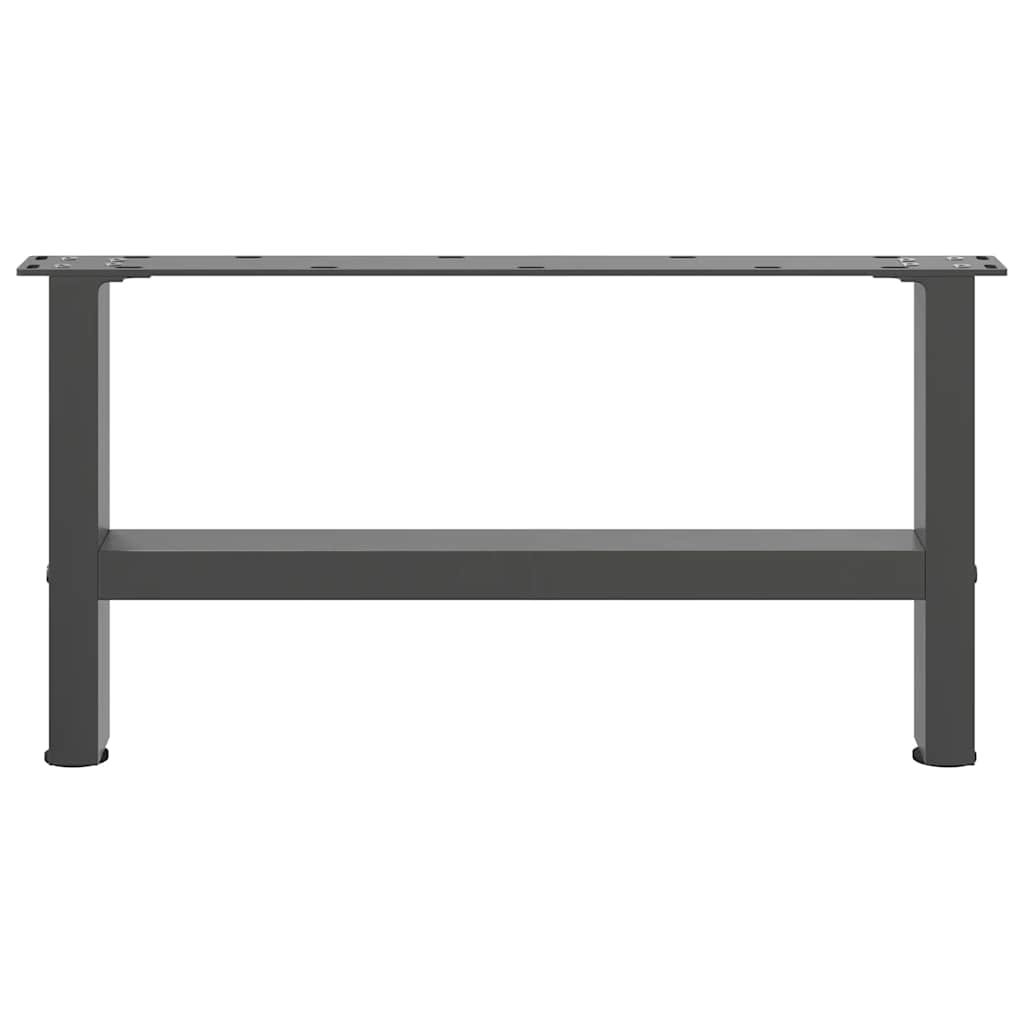 vidaXL Picioare pentru măsuță de cafea antracit, 2 buc., 70x(30-31) cm, oțel vidaXL Picioare pentru măsuță de cafea antracit, 2 buc., 70x(30-31) cm, oțel