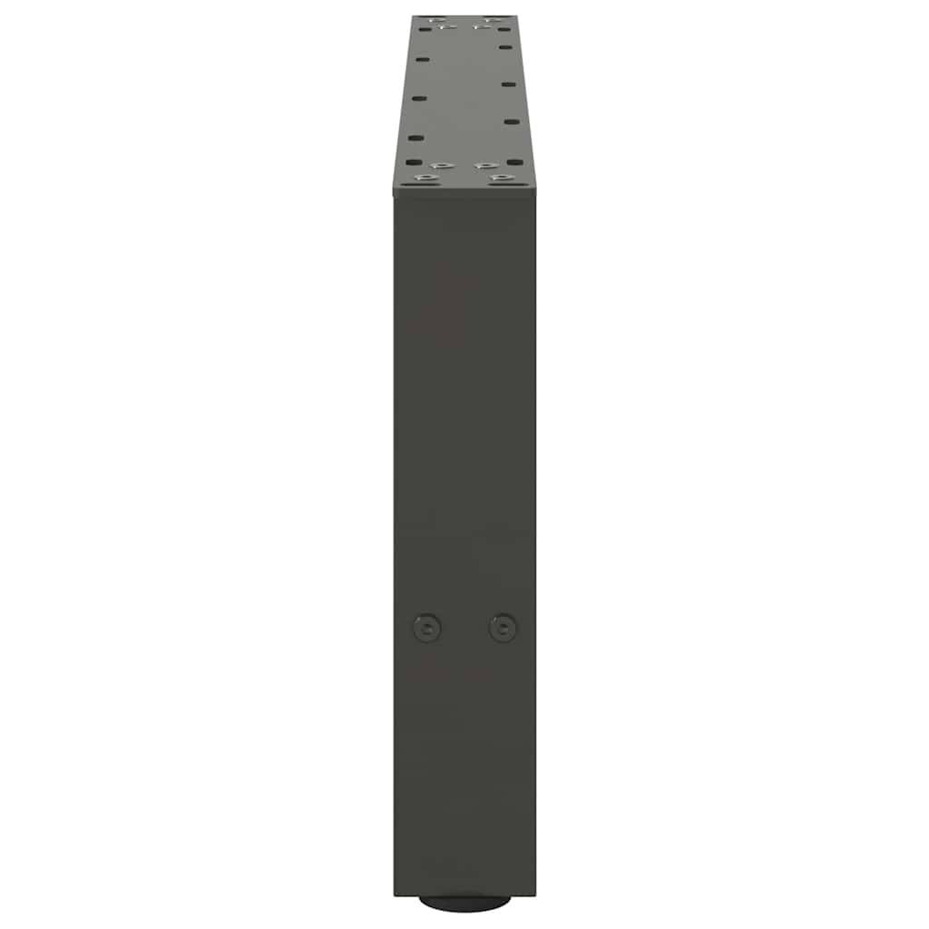 vidaXL Picioare pentru măsuță de cafea antracit, 2 buc., 70x(30-31) cm, oțel vidaXL Picioare pentru măsuță de cafea antracit, 2 buc., 70x(30-31) cm, oțel