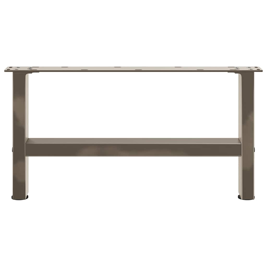 vidaXL Picioare pentru masă de cafea, oțel natural, 2 buc., 70x(30-31) cm
