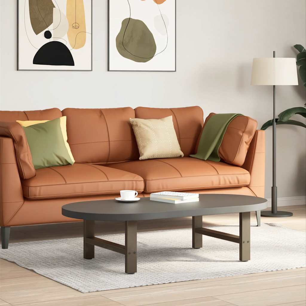 vidaXL Picioare pentru masă de cafea, oțel natural, 2 buc., 70x(30-31) cm