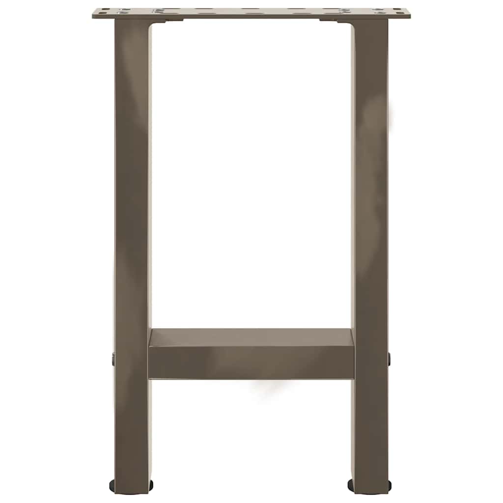 vidaXL Picioare pentru masă de cafea, oțel natural, 2 buc., 28x(42-43) cm, oțel vidaXL Picioare pentru masă de cafea, oțel natural, 2 buc., 28x(42-43) cm, oțel