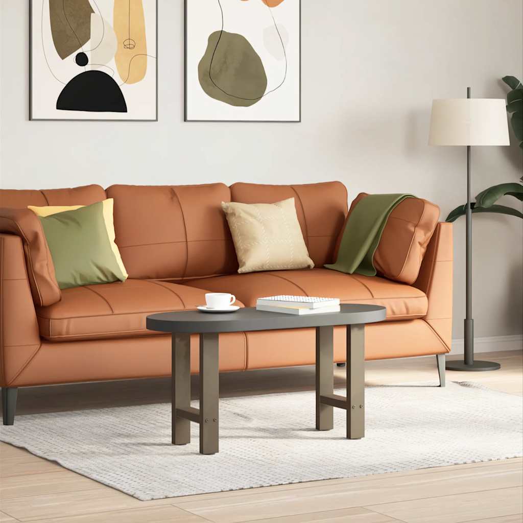 vidaXL Picioare pentru masă de cafea, oțel natural, 2 buc., 38x(42-43) cm, oțel