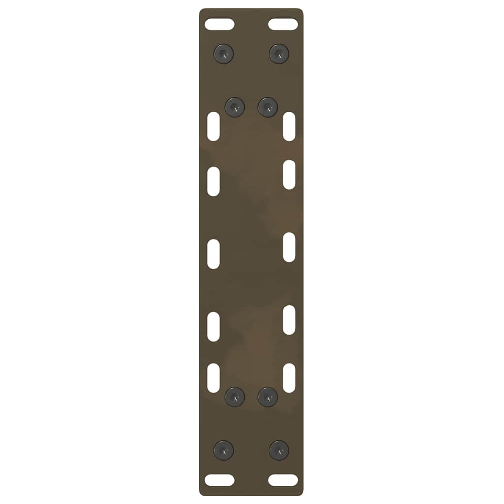 vidaXL Picioare pentru masă de cafea, oțel natural, 2 buc., 38x(42-43) cm, oțel
