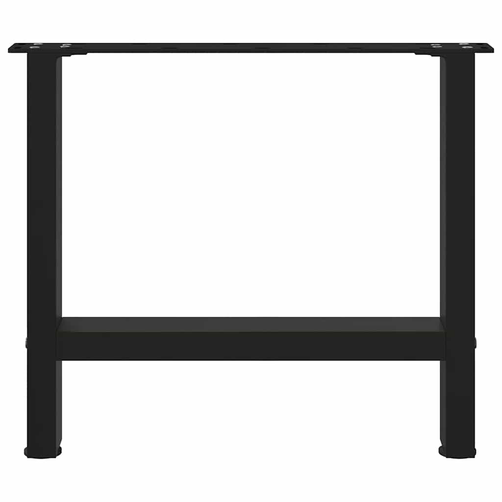 vidaXL Picioare pentru măsuță de cafea, negru, 2 buc., 50x(42-43) cm, oțel vidaXL Picioare pentru măsuță de cafea, negru, 2 buc., 50x(42-43) cm, oțel