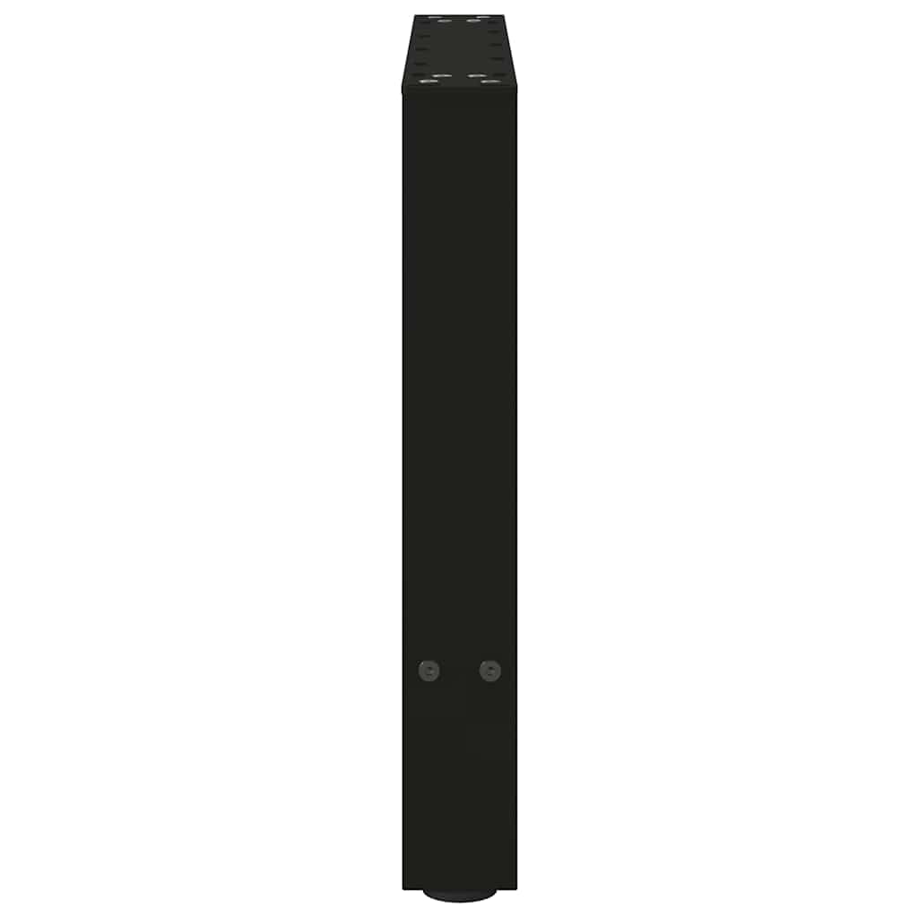 vidaXL Picioare pentru măsuță de cafea, negru, 2 buc., 50x(42-43) cm, oțel vidaXL Picioare pentru măsuță de cafea, negru, 2 buc., 50x(42-43) cm, oțel