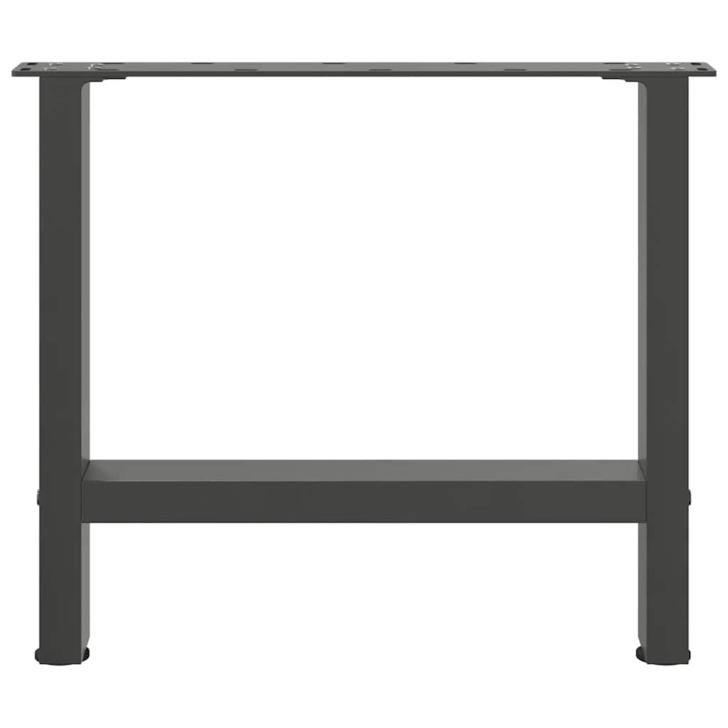 vidaXL Picioare pentru măsuță de cafea antracit, 2 buc., 50x(42-43) cm, oțel