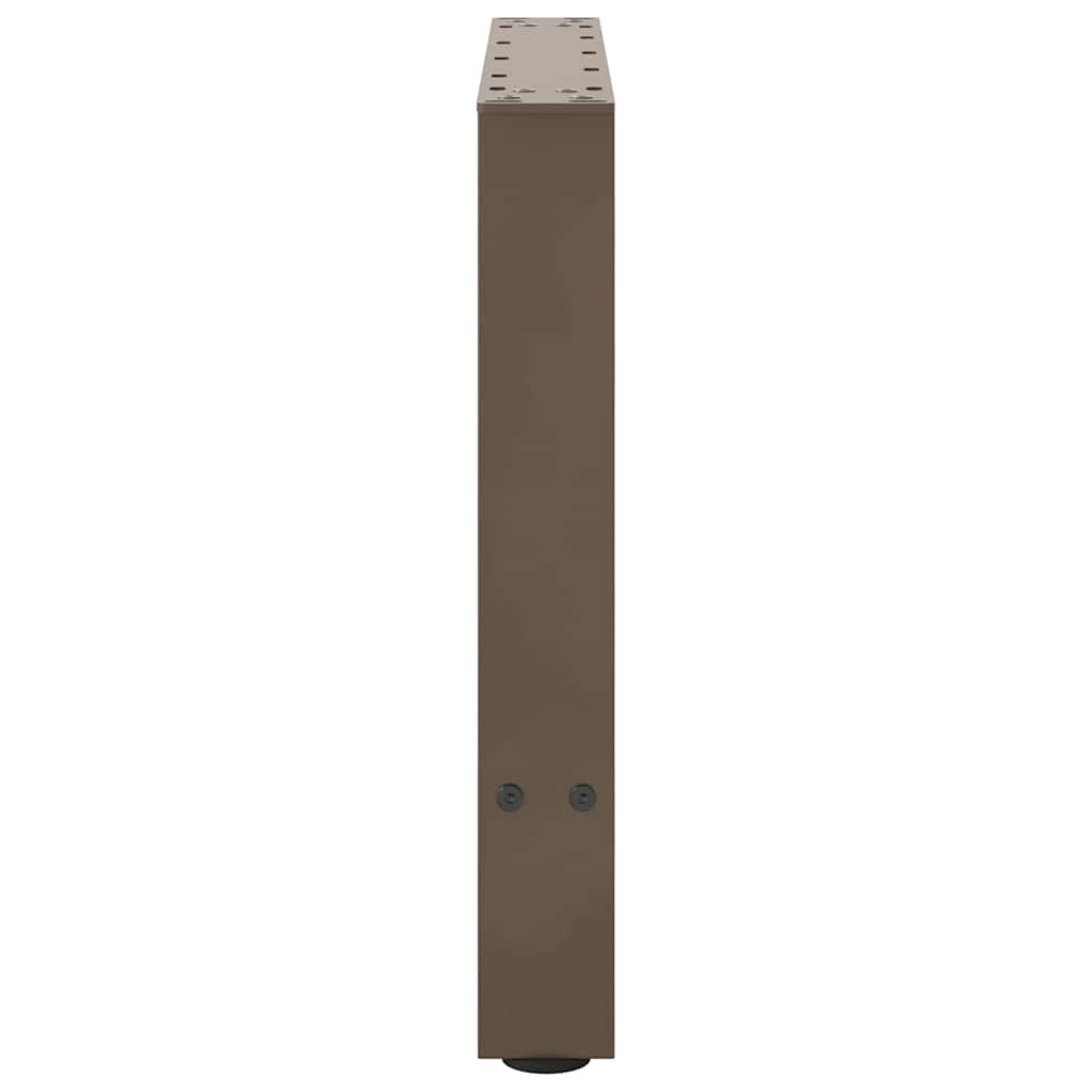 vidaXL Picioare pentru masă de cafea, oțel natural, 2 buc., 50x(42-43) cm, oțel