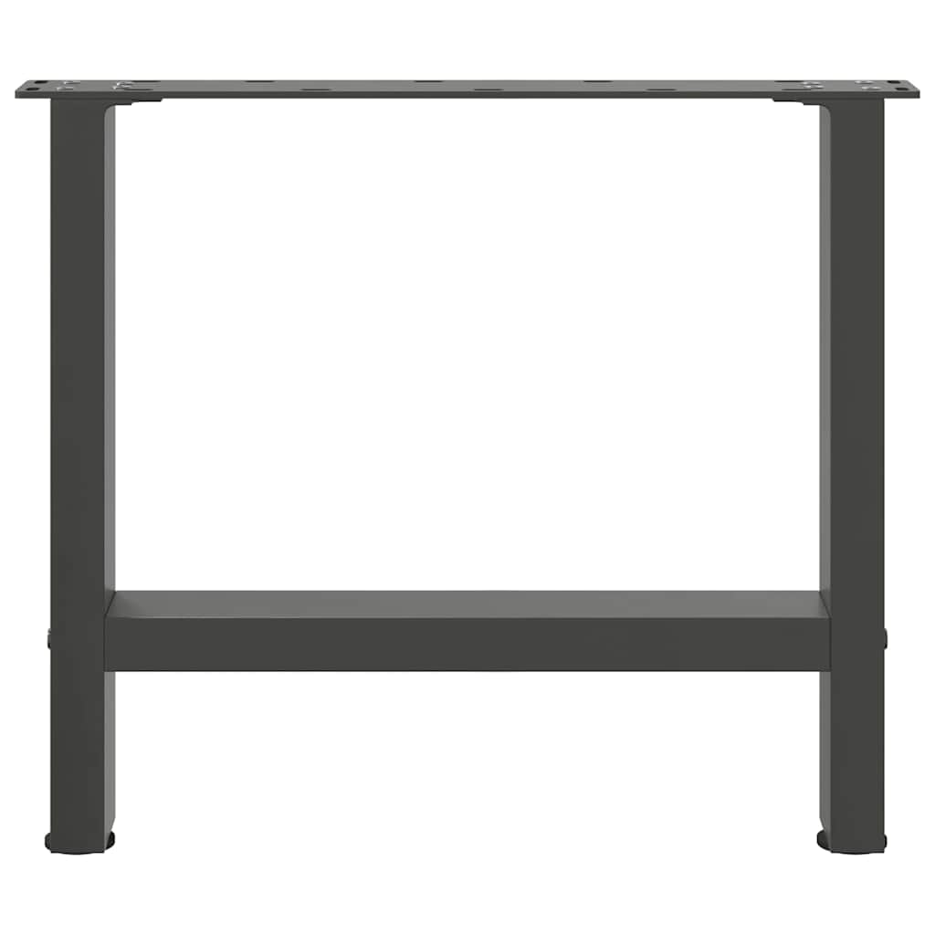 vidaXL Picioare pentru măsuță de cafea antracit, 2 buc., 60x(42-43) cm, oțel