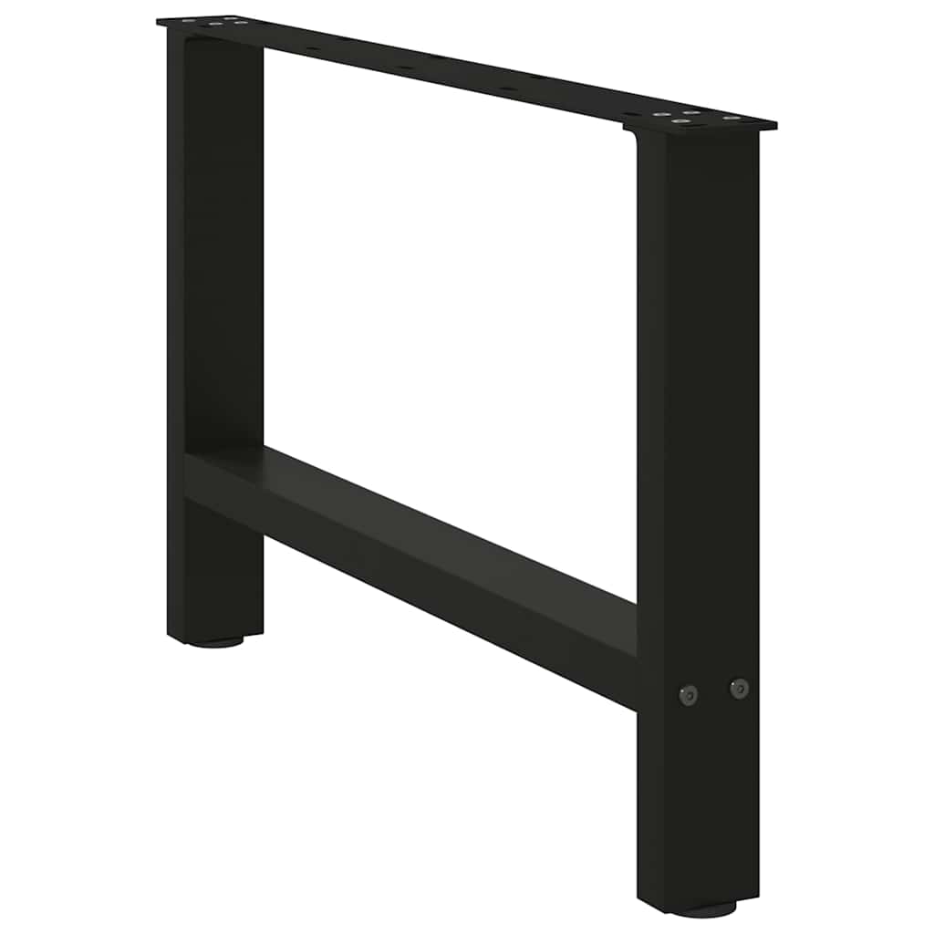 vidaXL Picioare pentru măsuță de cafea, negru, 2 buc., 70x(42-43) cm, oțel vidaXL Picioare pentru măsuță de cafea, negru, 2 buc., 70x(42-43) cm, oțel