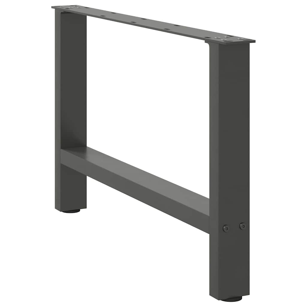 vidaXL Picioare pentru măsuță de cafea antracit, 2 buc., 70x(42-43) cm, oțel