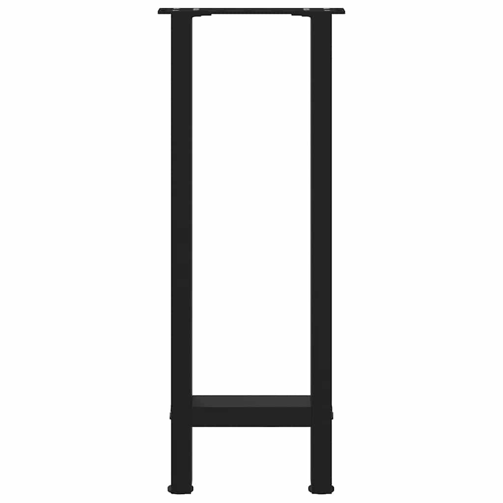 vidaXL Picioare masă consolă, negre, 2 buc., 38x(72-73) cm, oțel