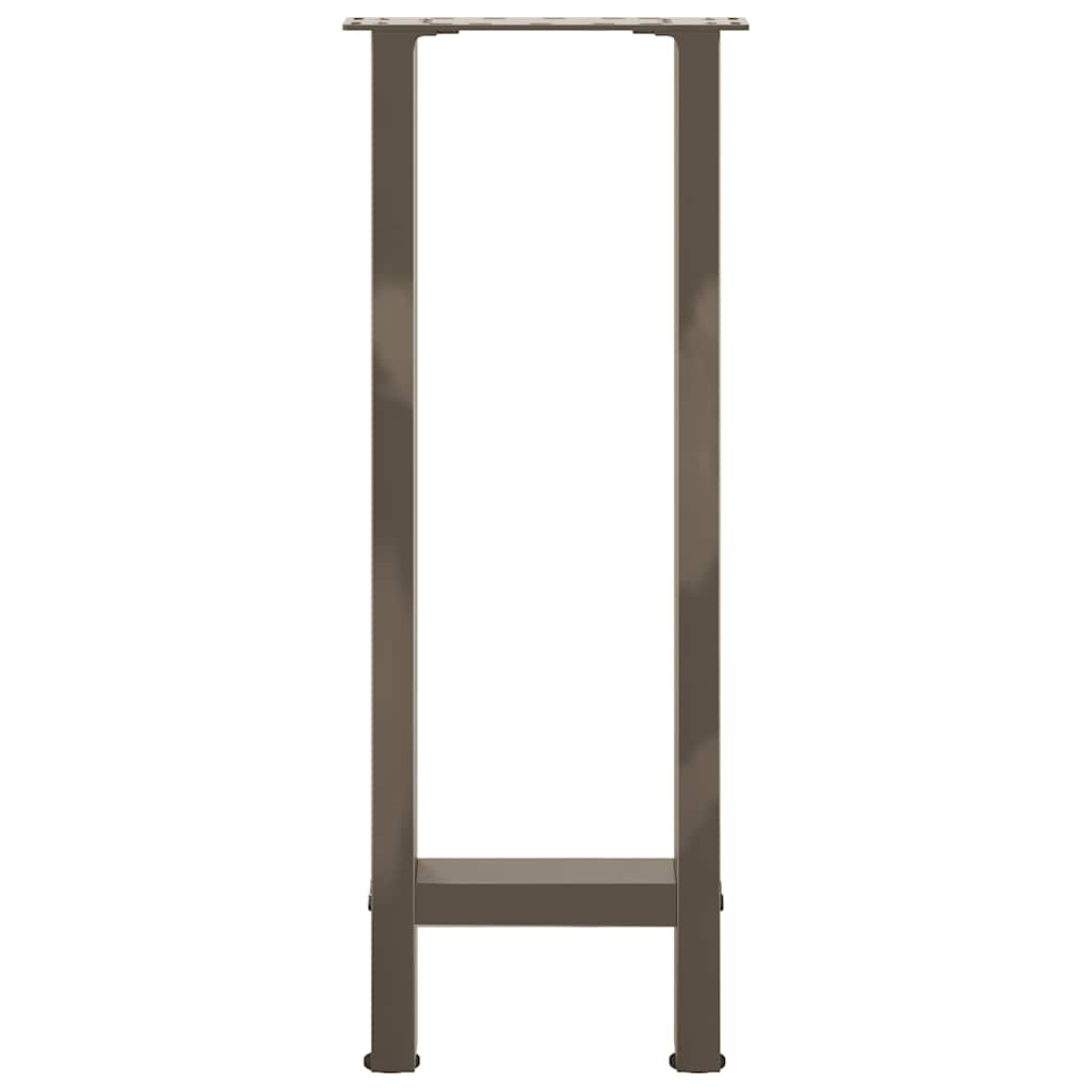 vidaXL Picioare masă consolă oțel natural 2 buc 38x(72-73) cm oțel