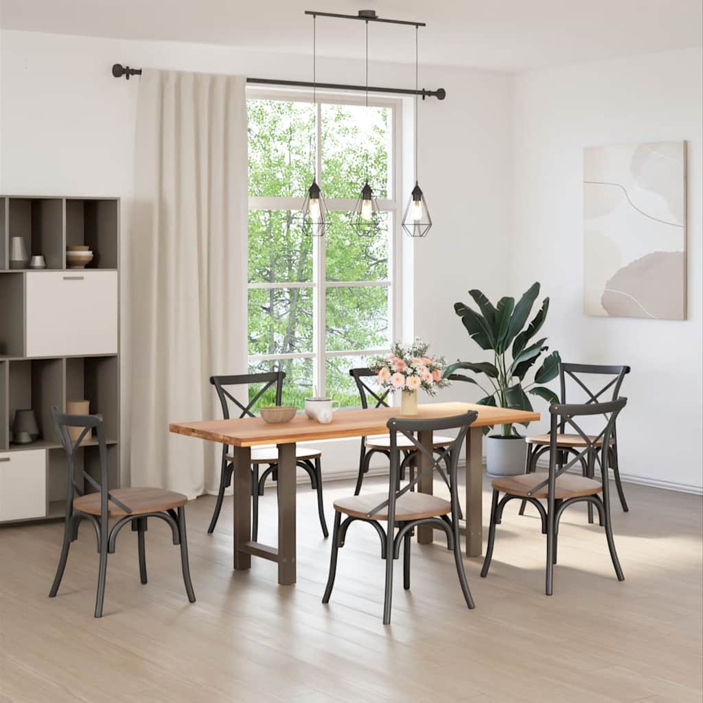 vidaXL Picioare de masă din oțel natural, 2 buc., 50x(72-73) cm, oțel vidaXL Picioare de masă din oțel natural, 2 buc., 50x(72-73) cm, oțel