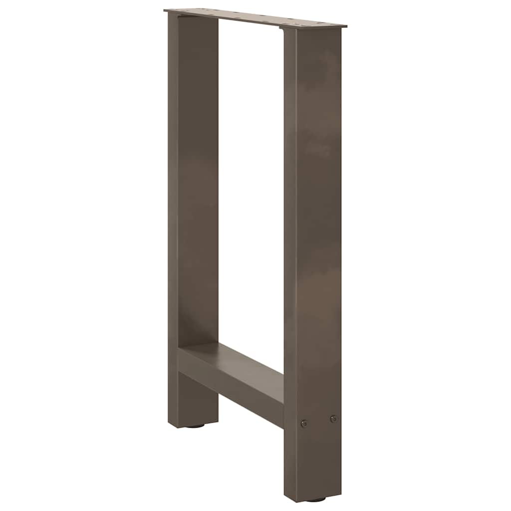 vidaXL Picioare de masă din oțel natural, 2 buc., 50x(72-73) cm, oțel vidaXL Picioare de masă din oțel natural, 2 buc., 50x(72-73) cm, oțel