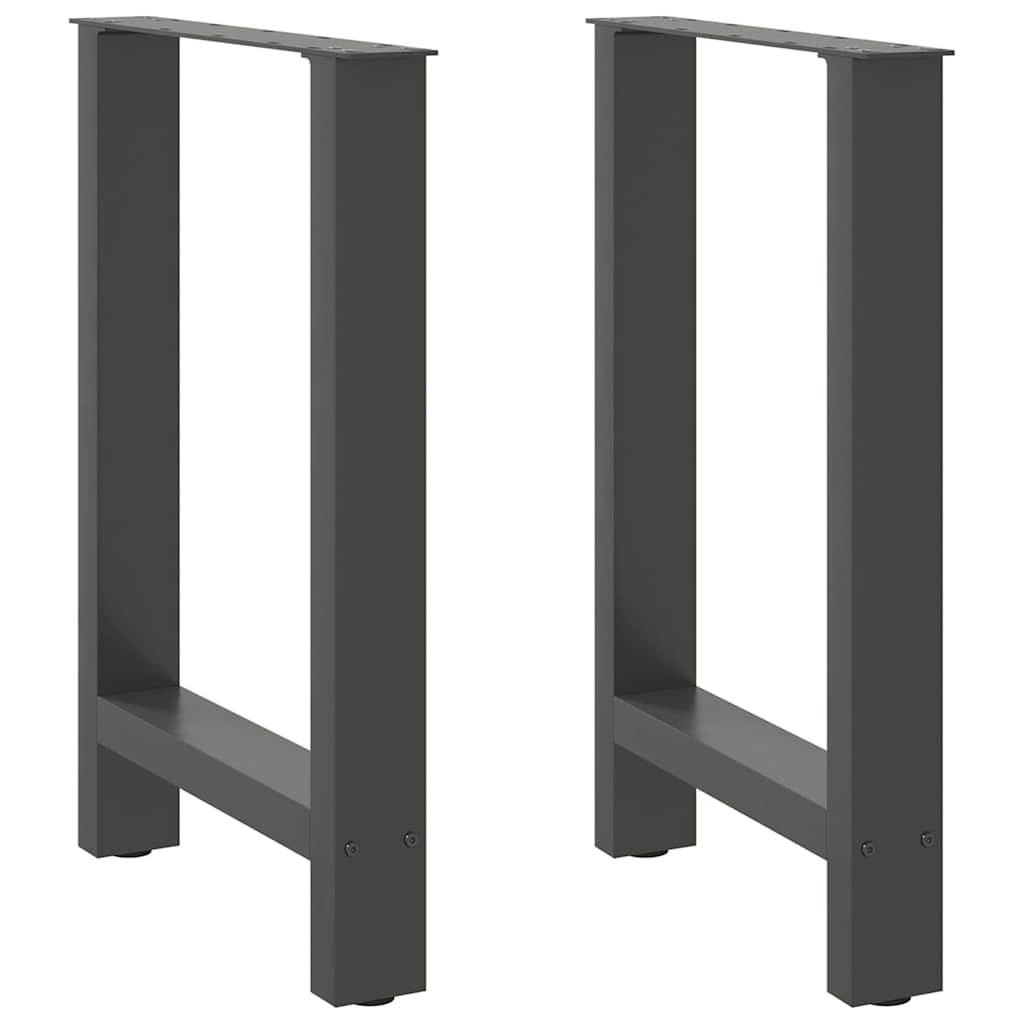 vidaXL Picioare de masă antracit, 2 buc., 60x(72-73) cm, oțel vidaXL Picioare de masă antracit, 2 buc., 60x(72-73) cm, oțel