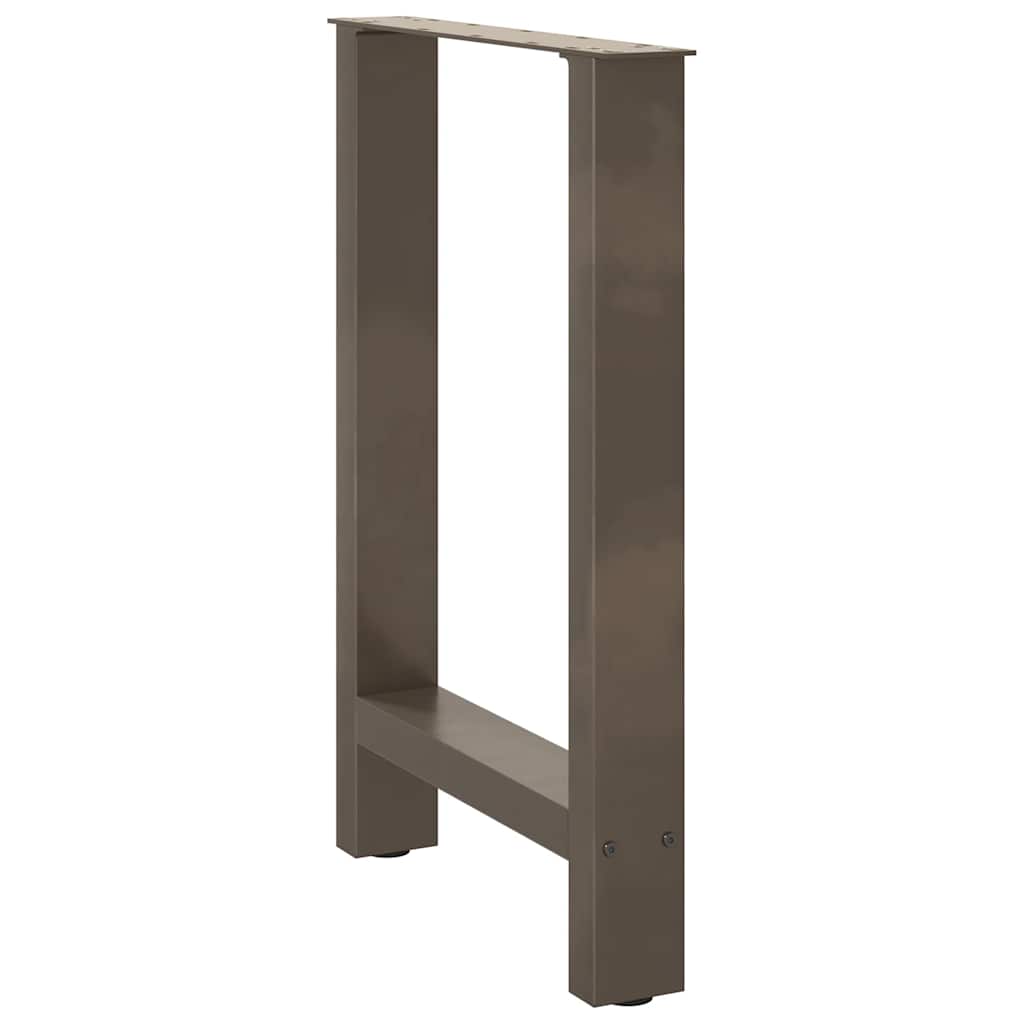 vidaXL Picioare de masă din oțel natural, 2 buc., 60x(72-73) cm, oțel vidaXL Picioare de masă din oțel natural, 2 buc., 60x(72-73) cm, oțel
