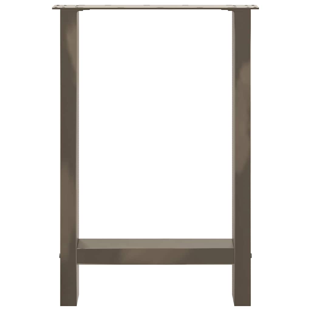 vidaXL Picioare de masă din oțel natural, 2 buc., 60x(72-73) cm, oțel vidaXL Picioare de masă din oțel natural, 2 buc., 60x(72-73) cm, oțel