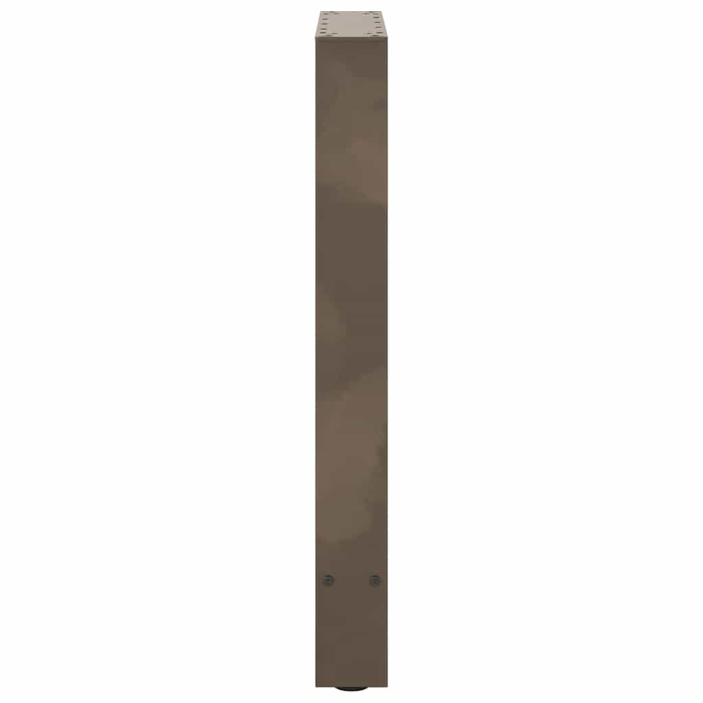 vidaXL Picioare de masă din oțel natural, 2 buc., 60x(72-73) cm, oțel vidaXL Picioare de masă din oțel natural, 2 buc., 60x(72-73) cm, oțel