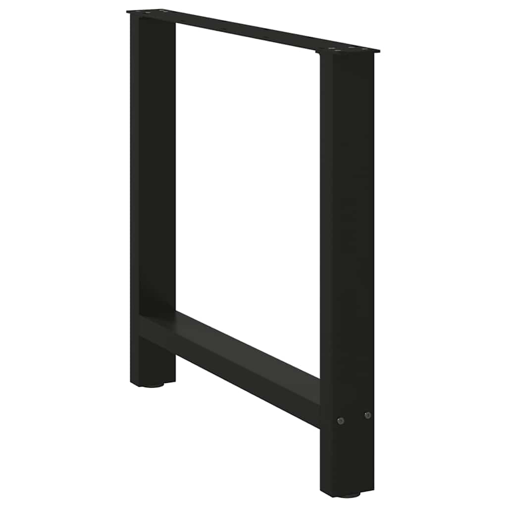 vidaXL Picioare masă de sufragerie negre, 2 buc., 70x(72-73) cm, oțel vidaXL Picioare masă de sufragerie negre, 2 buc., 70x(72-73) cm, oțel