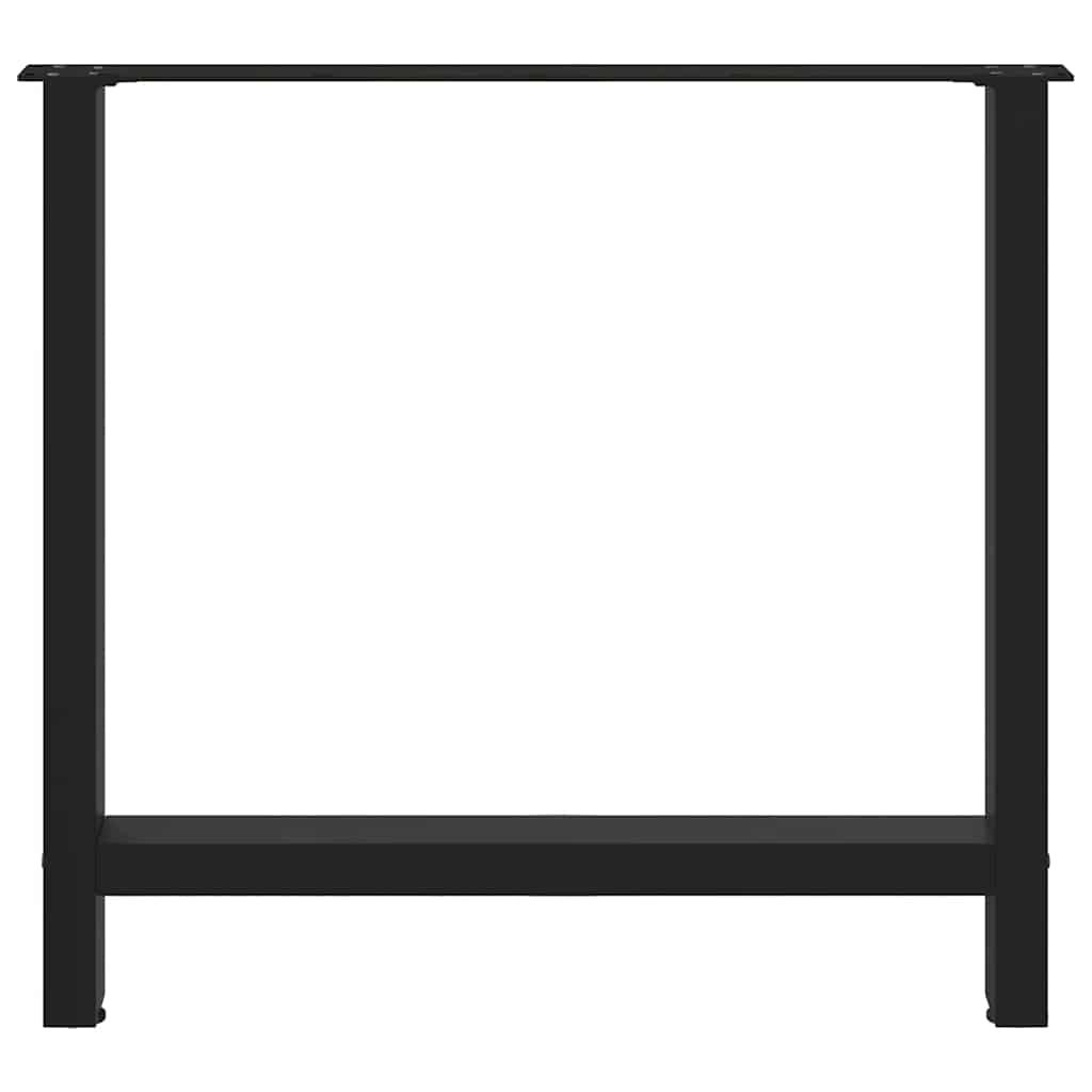 vidaXL Picioare masă de sufragerie negre, 2 buc., 70x(72-73) cm, oțel vidaXL Picioare masă de sufragerie negre, 2 buc., 70x(72-73) cm, oțel