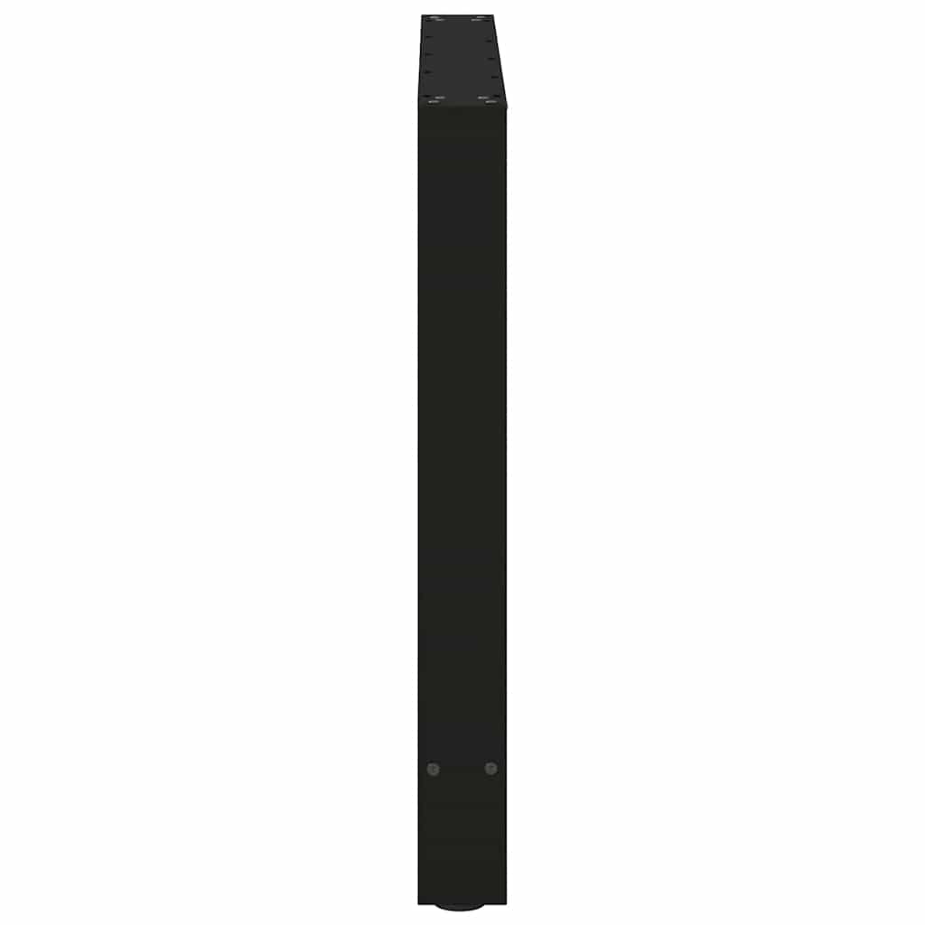 vidaXL Picioare masă de sufragerie negre, 2 buc., 70x(72-73) cm, oțel vidaXL Picioare masă de sufragerie negre, 2 buc., 70x(72-73) cm, oțel