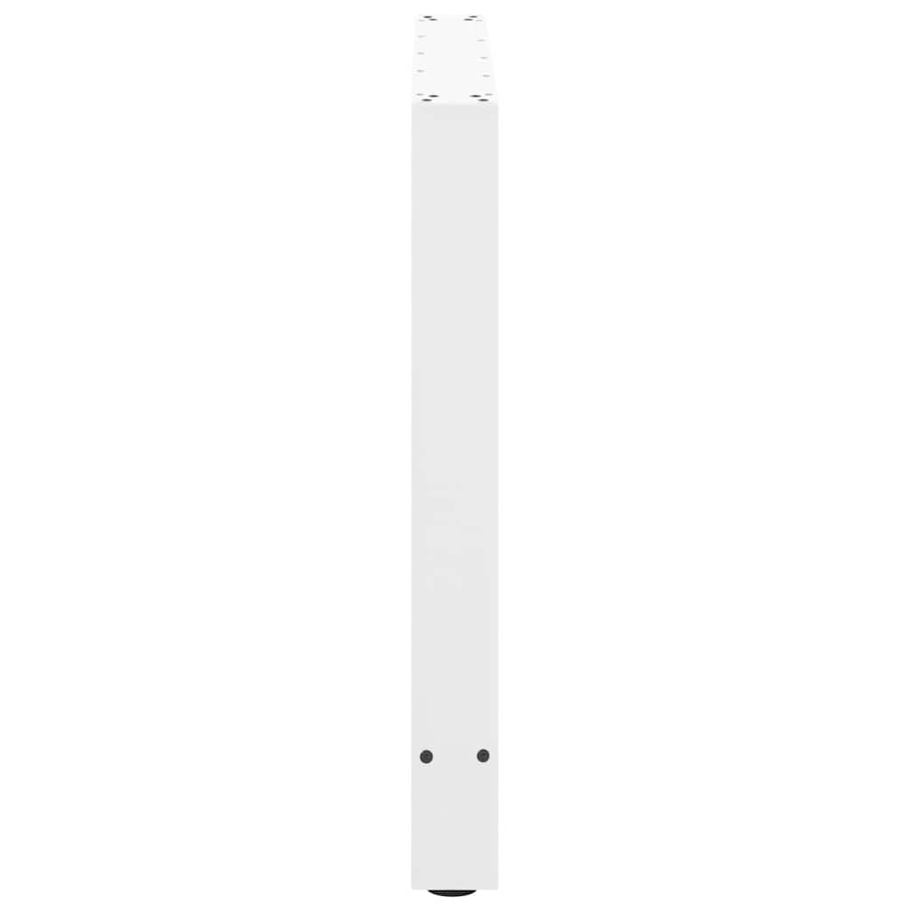 vidaXL Picioare masă de sufragerie albe, 2 buc., 70x(72-73) cm, oțel vidaXL Picioare masă de sufragerie albe, 2 buc., 70x(72-73) cm, oțel