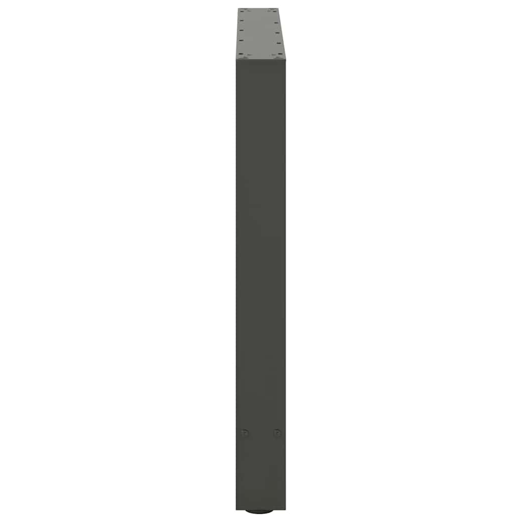 vidaXL Picioare masă de sufragerie antracit, 2 buc., 70x(72-73) cm, oțel vidaXL Picioare masă de sufragerie antracit, 2 buc., 70x(72-73) cm, oțel
