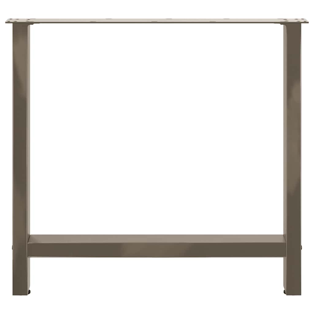 vidaXL Picioare de masă din oțel natural, 2 buc., 70x(72-73) cm vidaXL Picioare de masă din oțel natural, 2 buc., 70x(72-73) cm