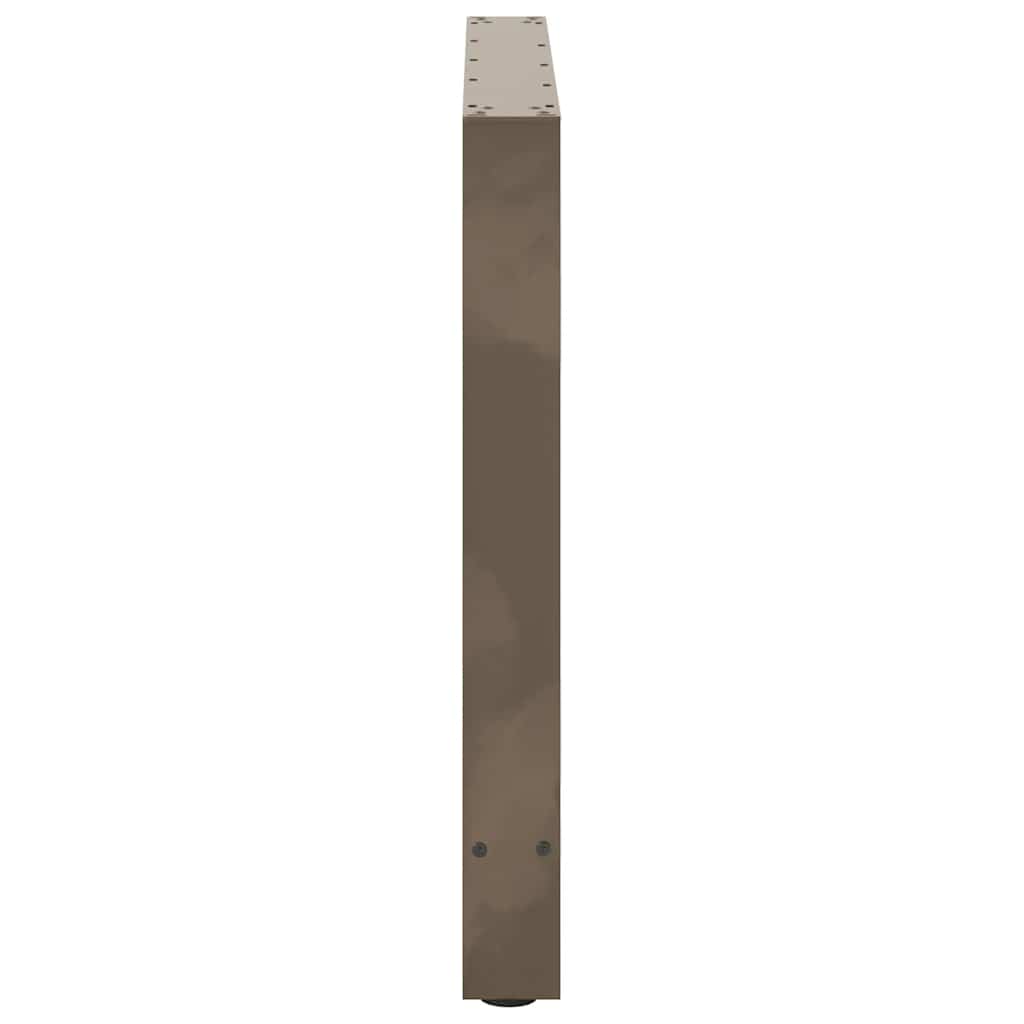 vidaXL Picioare de masă din oțel natural, 2 buc., 70x(72-73) cm vidaXL Picioare de masă din oțel natural, 2 buc., 70x(72-73) cm