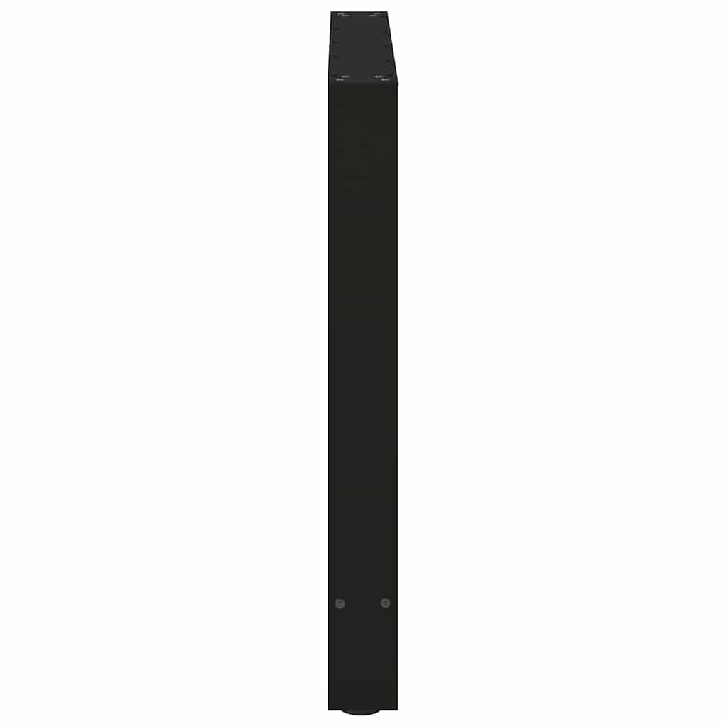 vidaXL Picioare masă de sufragerie negre, 2 buc., 80x(72-73) cm, oțel vidaXL Picioare masă de sufragerie negre, 2 buc., 80x(72-73) cm, oțel