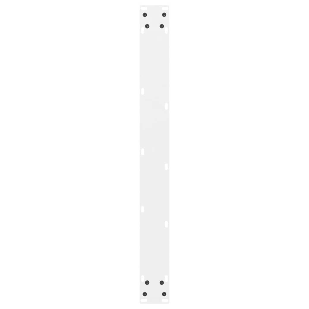 vidaXL Picioare masă de sufragerie albe, 2 buc., 80x(72-73) cm, oțel vidaXL Picioare masă de sufragerie albe, 2 buc., 80x(72-73) cm, oțel
