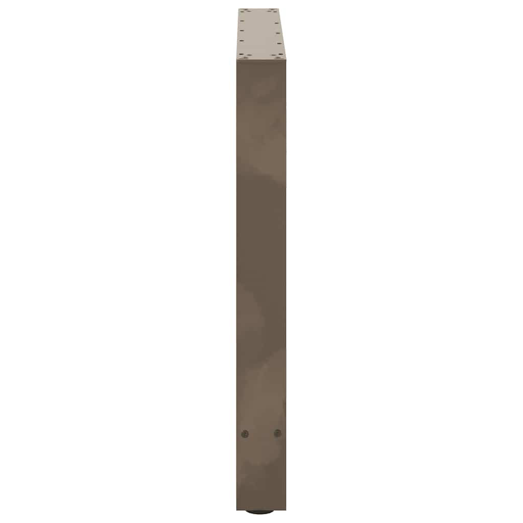 vidaXL Picioare de masă din oțel natural, 2 buc., 80x(72-73) cm vidaXL Picioare de masă din oțel natural, 2 buc., 80x(72-73) cm