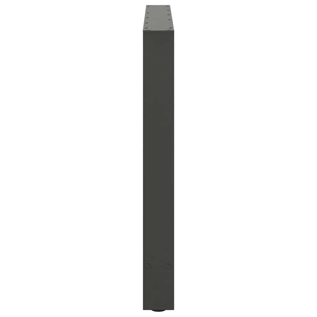 vidaXL Picioare de masă antracit, 2 buc., 90x(72-73) cm, oțel