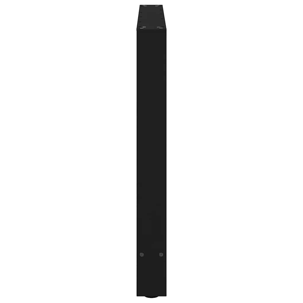 vidaXL Picioare masă de sufragerie negre, 2 buc., 100x(72-73) cm, oțel vidaXL Picioare masă de sufragerie negre, 2 buc., 100x(72-73) cm, oțel